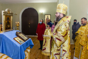 освящение храма в честь святой Матроны Московской в селе Осиновка