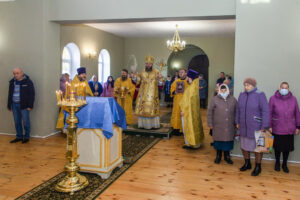 освящение храма в честь святой Матроны Московской в селе Осиновка
